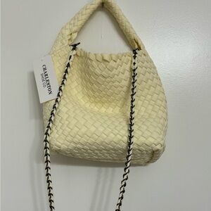 Charleston shoe company, quilted Crossbody with handle